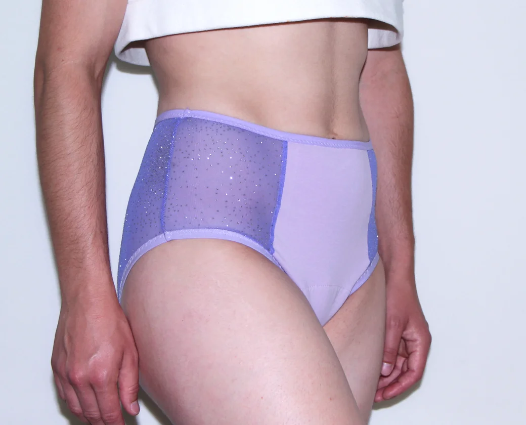 Culotte Menstruelle taille haute Violette
