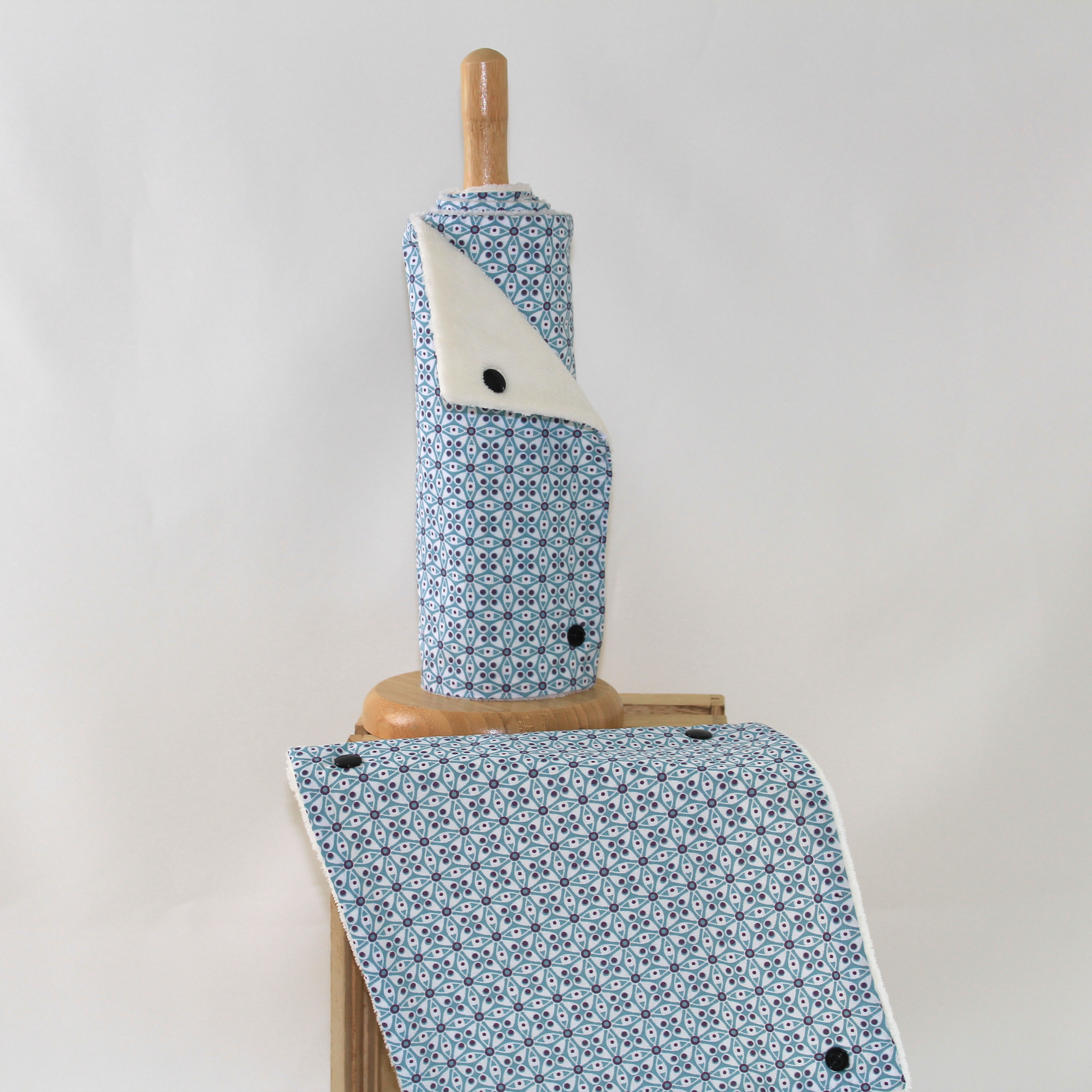 Rouleau Essuie-tout lavable bleu ciel